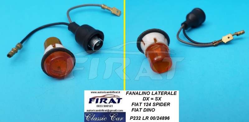 FANALINO LATERALE FIAT 124 SPIDER FIAT DINO (P232)